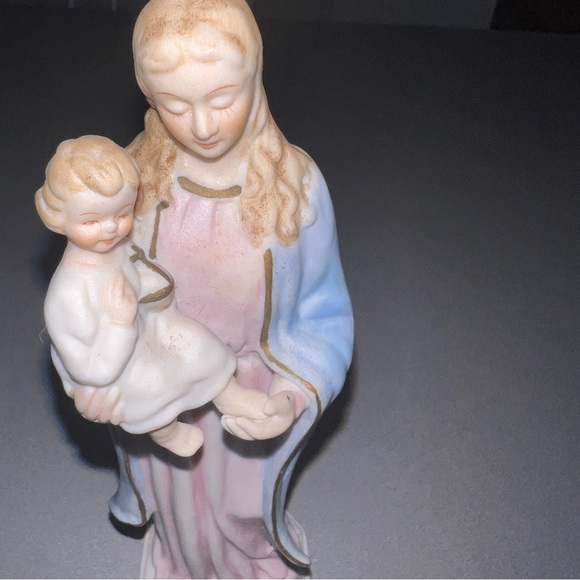 Vintage Napcoware Blessed Mother and Baby 7” Japan N3195 Used - Picture 2 of 4